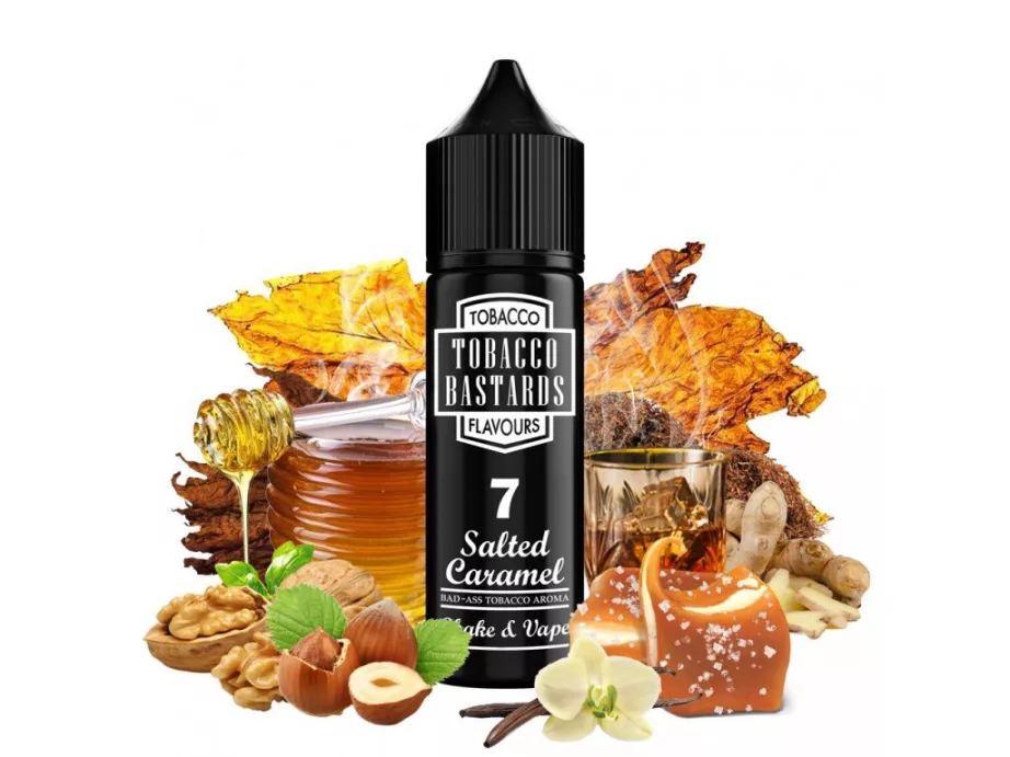 No.07 SALTED CARAMEL Tobacco Bastards - shake&vape Flavormonks 12 ml