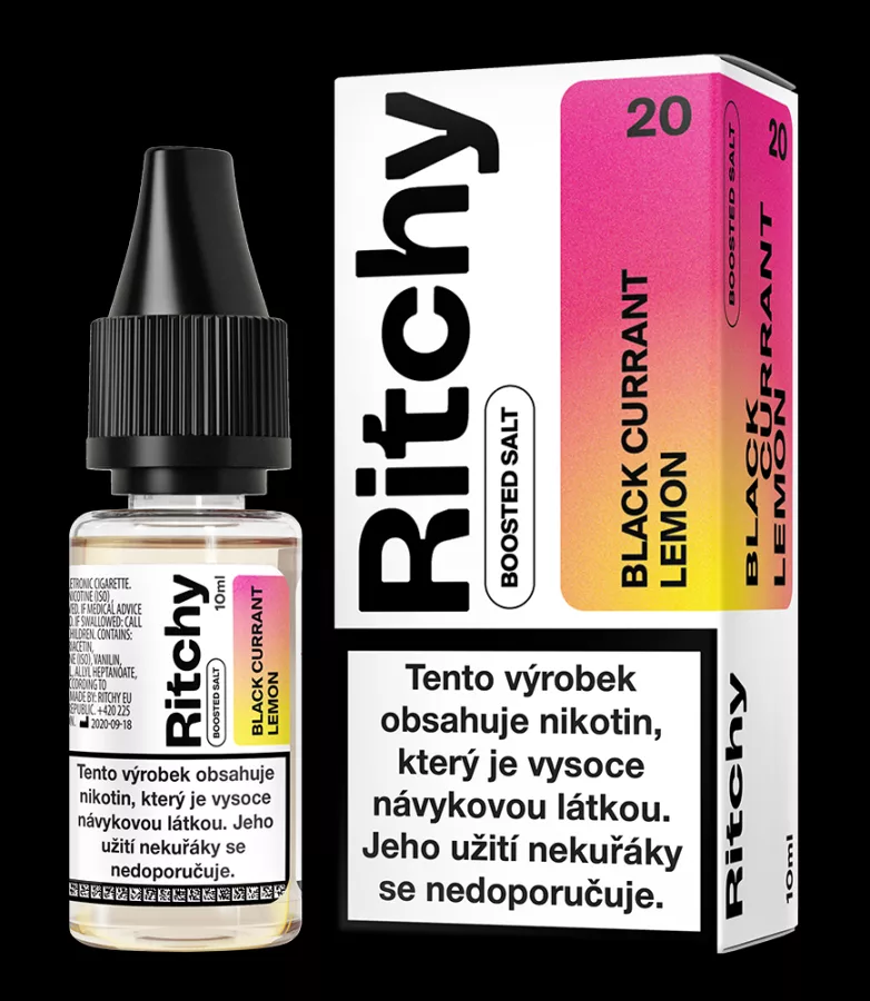 BLACK CURRANT LEMON / Černý rybíz & citron - RITCHY Salt 10ml