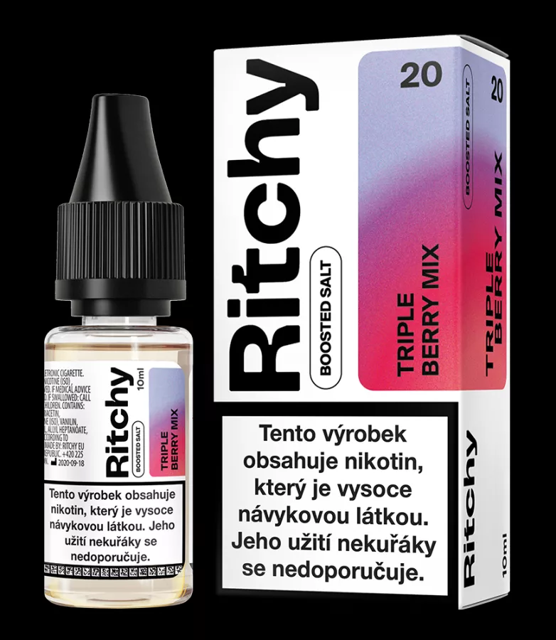 TRIPLE BERRY MIX / Borůvky, maliny, jahody - RITCHY Salt 10ml