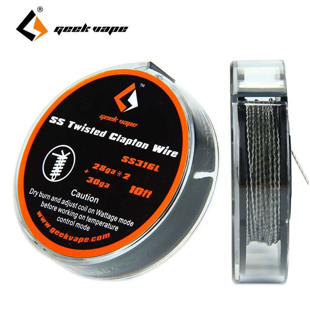 Geekvape TWISTED CLAPTON SS316 drát (28GAx2/Twisted+ 30GA), 3m