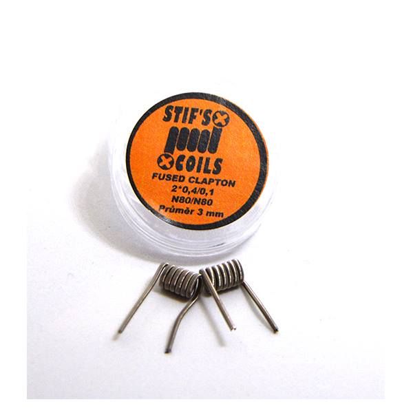 Stif Meister FUSED CLAPTON spirálky 2*26GA/38GA N80/N80, 0,3ohm - 2 ks Hand made